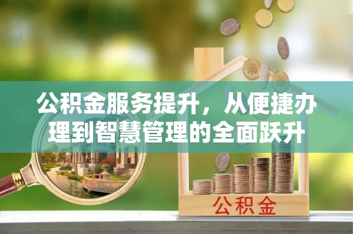 海端公积金服务提升，从便捷办理到智慧管理的全面跃升