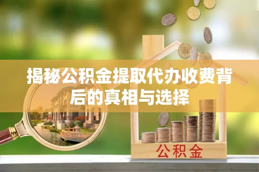 海端揭秘公积金提取代办收费背后的真相与选择