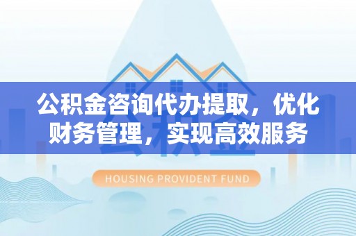 海端公积金咨询代办提取，优化财务管理，实现高效服务