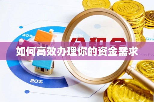 海端如何高效办理你的资金需求