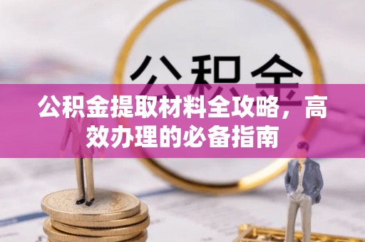 海端公积金提取材料全攻略，高效办理的必备指南